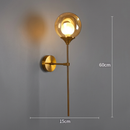 Modern LED Glass Ball Wall Lamp for Bedroom and Living Room
