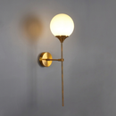 Modern LED Glass Ball Wall Lamp for Bedroom and Living Room