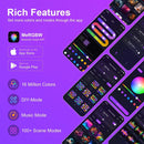 RGB-Neon-LED-Streifen – Musiksynchronisation per App für die Raumdekoration