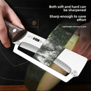 Edelstahl-Schälmesser mit Holzgriff