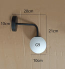 Minimalistische LED-Wandleuchte – Elegante Glas-Nachttischlampe