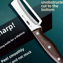 Edelstahl-Schälmesser mit Holzgriff