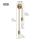 Moderne skandinavische LED-Wandleuchte – Minimalistische Wandleuchte in Gold und Schwarz