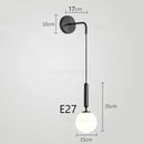 Minimalistische LED-Wandleuchte – Elegante Glas-Nachttischlampe